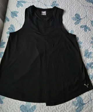 Camiseta sin mangas Puma negra