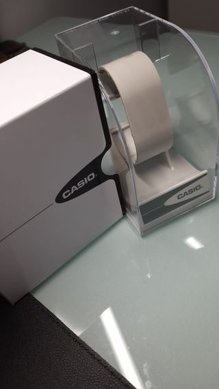 Orologio Casio Uomo Pelle Marrone Bianco