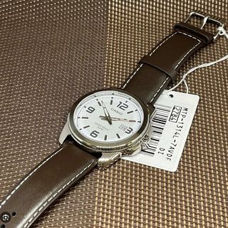 Orologio Casio Uomo Pelle Marrone Bianco