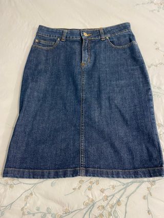 Falda vaquera Carolina Herrera azul