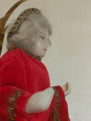 Antico Angelo Natalizio in cera