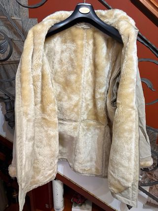 Cappotto scamosciato vintage donna