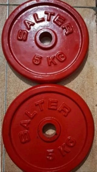 PESAS 2 DISCOS SALTER DE 5KG DE 30MM