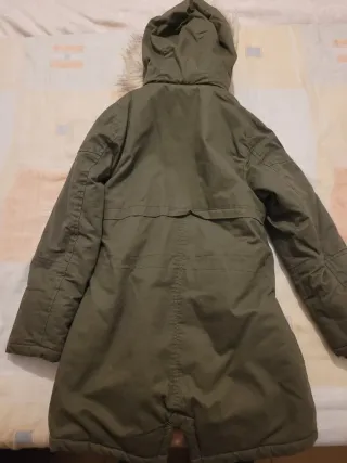 Abrigo niña verde con forro