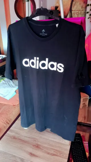 Camiseta Adidas Hombre Talla XL Negra