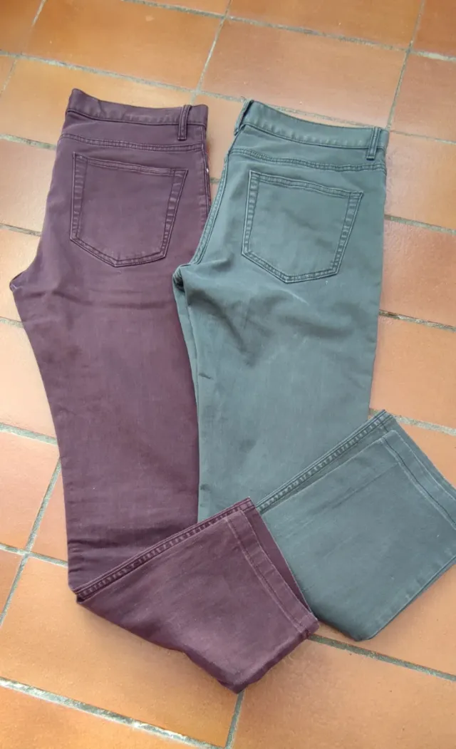 2 Pantalones H&M Talla M/38 hombre