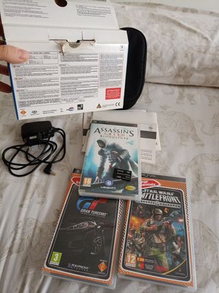 Consola PSP Street Negra + Juegos