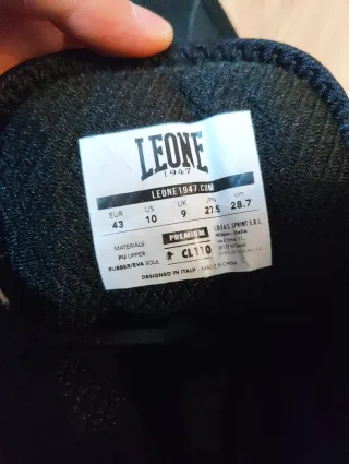 Botas Boxeo Leone 1947 Negras Talla 43