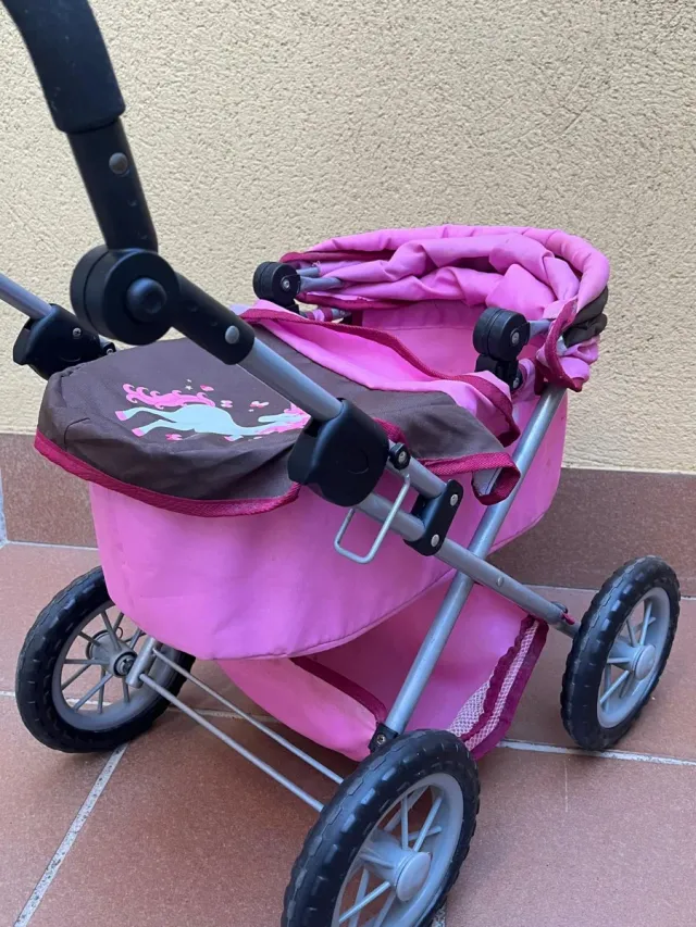 Carrito Muñecas Rosa