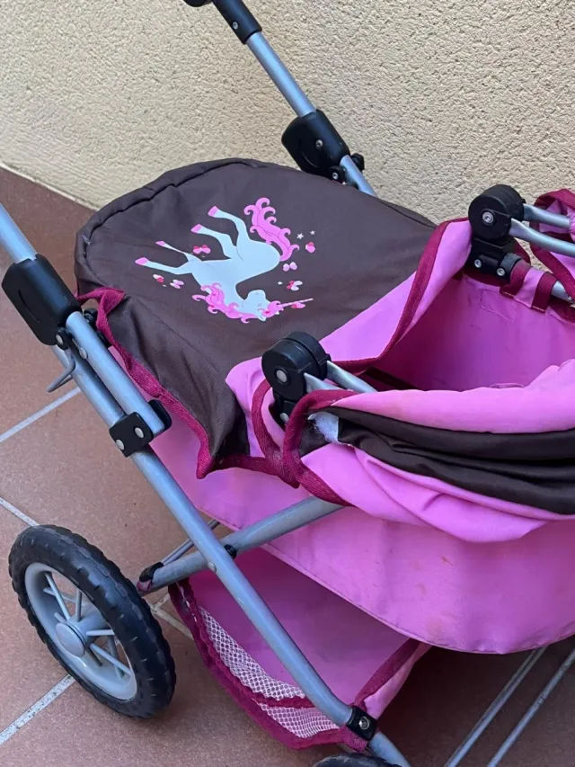 Carrito Muñecas Rosa