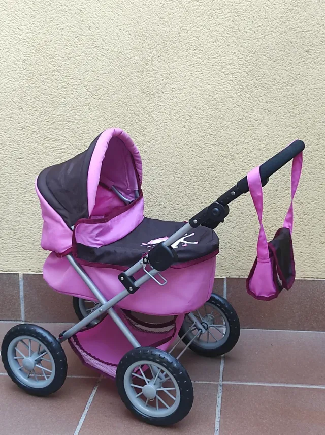 Carrito Muñecas Rosa