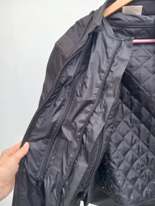 Chaqueta Moto Mujer Negra 