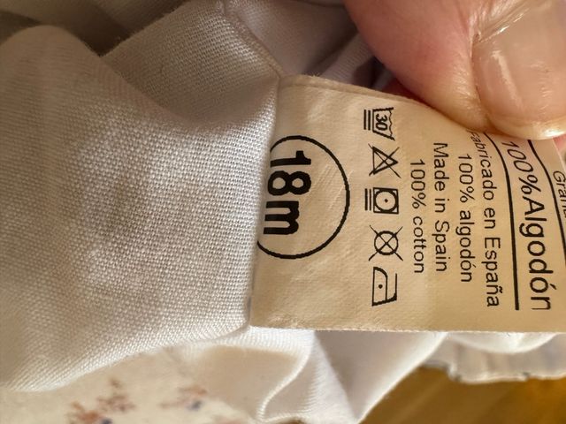 Conjunto Pangasa bebé 18 meses