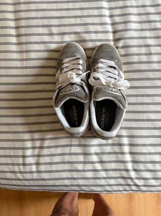 Adidas Campus Talla 42 Gris Hombre