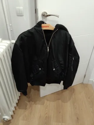 Cazadora reversible hombre negra Talla L