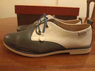 Zapatos Pikolinos Mujer Talla 37 Azul/Beige