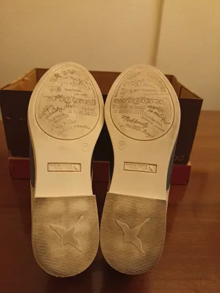 Zapatos Pikolinos Mujer Talla 37 Azul/Beige