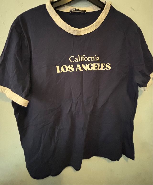 Camisa Zara Mujer Talla Única Azul