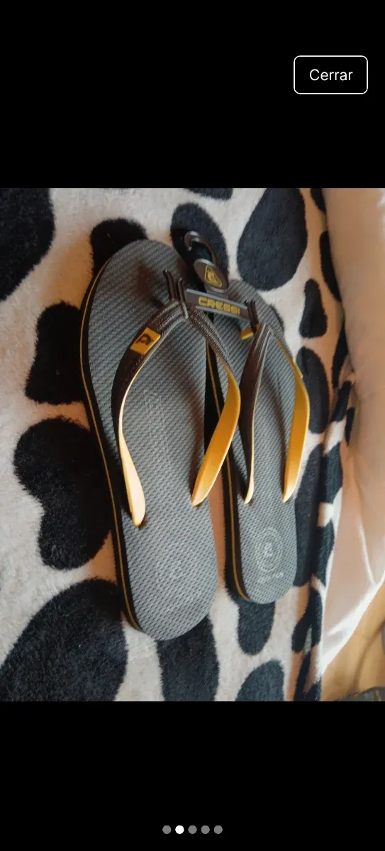 Chanclas Cressi Talla 43/44 Negro y Amarillo