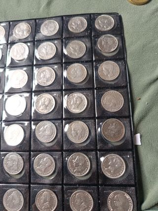 50 Céntimos Plata Alfonso XII y XIII 