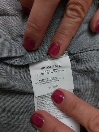 Camicia Giorgio Armani età 2 anni