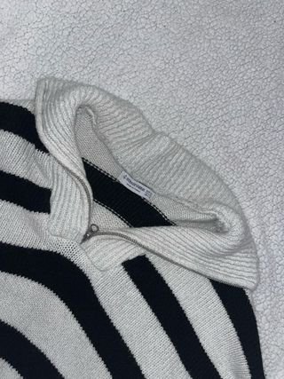 Jersey Stradivarius Rayas Blanco y Negro