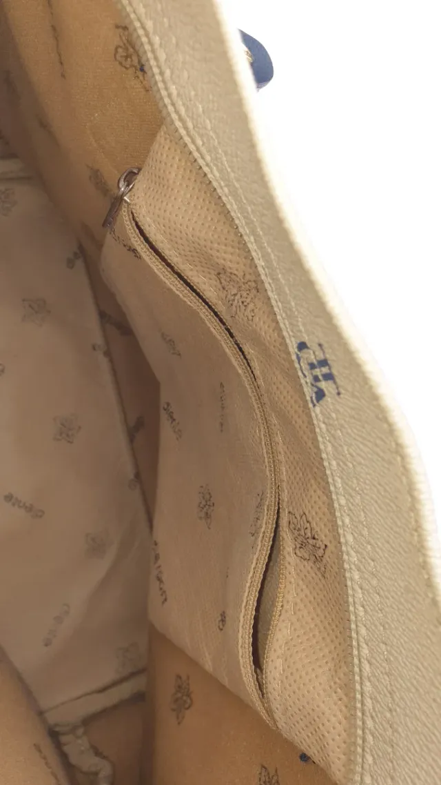 Mala senhora Caminatta bege e preta