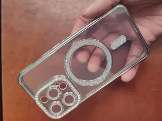 Cover iPhone 14 Pro cornice argento