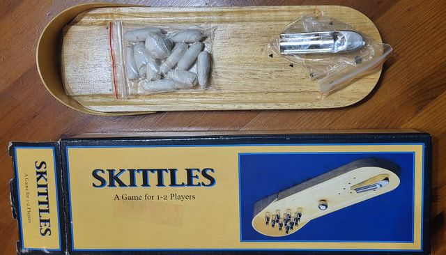 Juego de Bolos y Pinball de Madera.