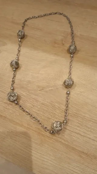 Collar vintage 1984 plata