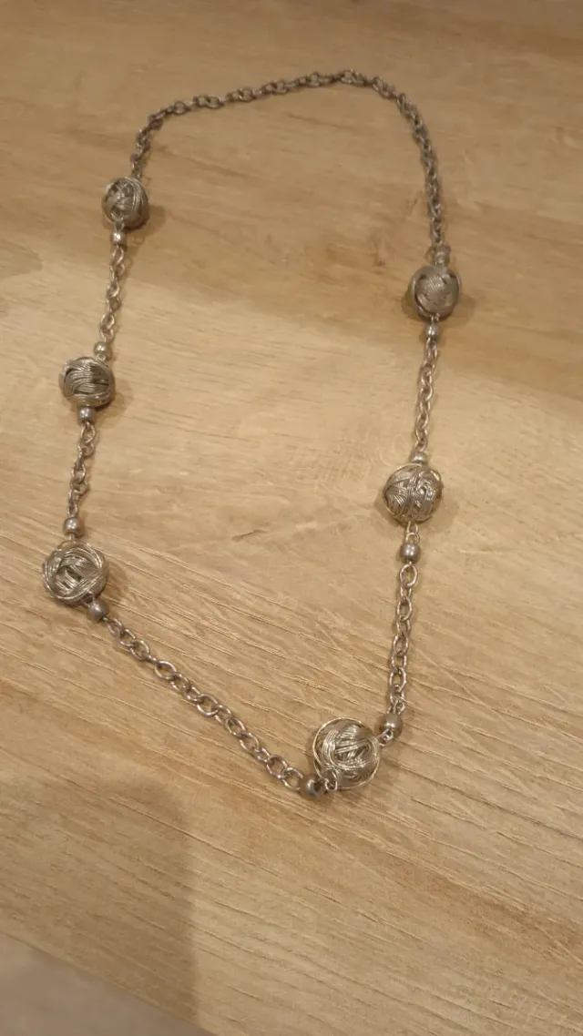 Collar vintage 1984 plata