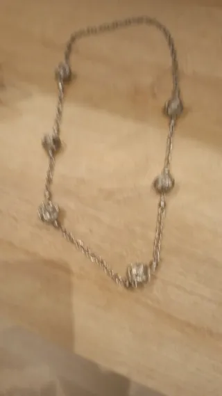 Collar vintage 1984 plata