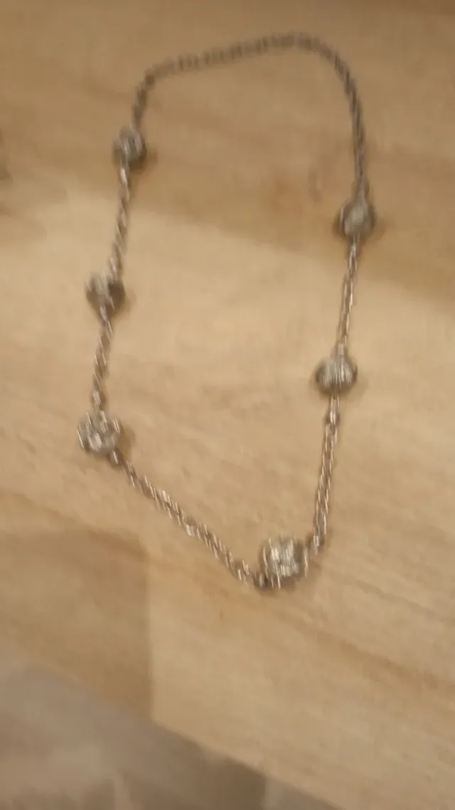 Collar vintage 1984 plata