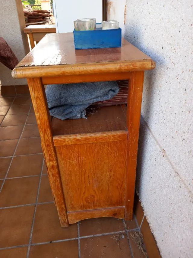 Mueble auxiliar madera exterior