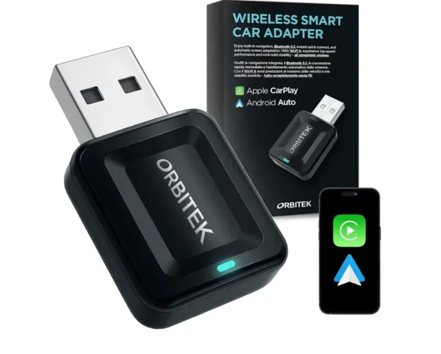 Adattatore Wireless CarPlay ORBITEK