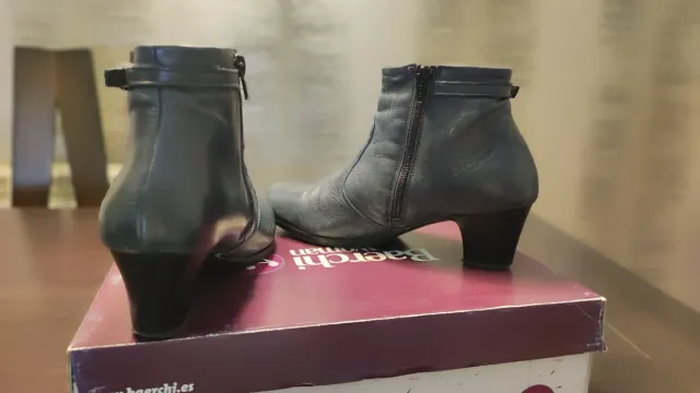 Botines de piel azules Baerchi