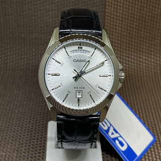 Orologio Casio Uomo Cinturino Pelle Nero