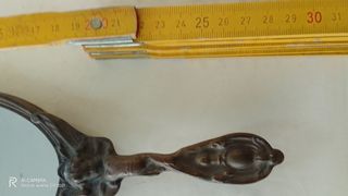 Specchio a mano Art Nouveau antico