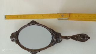 Specchio a mano Art Nouveau antico