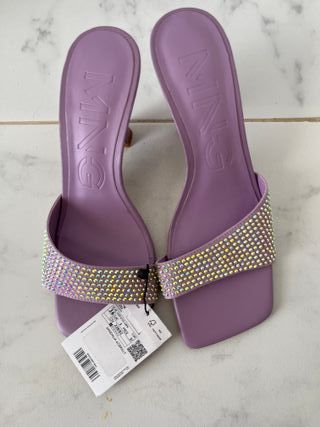 Sandalias Mango Brillantes Talla 36
