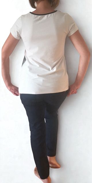 Pantaloni premaman blu marino 