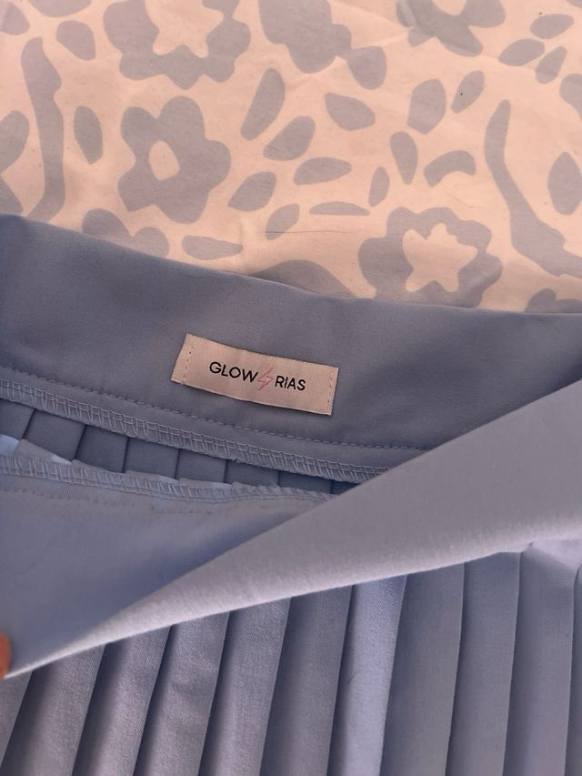 Falda traje plisada Glowrias Talla S