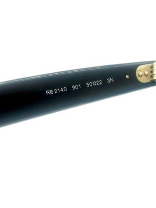 Ray-Ban Wayfarer RB2140 901 Made in Italy occhiali da sole neri originali