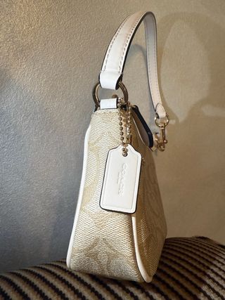 Borsa Coach Beige e Bianca