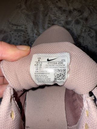 Zapatillas Nike Running Rosa y Dorado