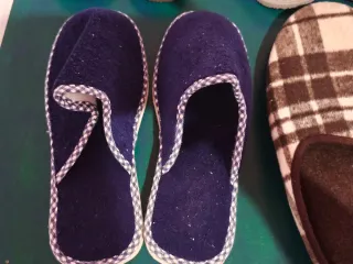 Zapatillas de casa azul