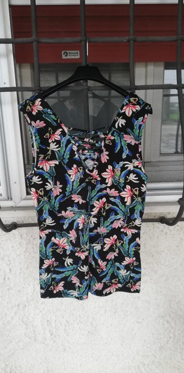 Canotta donna fantasia floreale