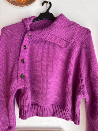 Jersey Zara Morado Talla S