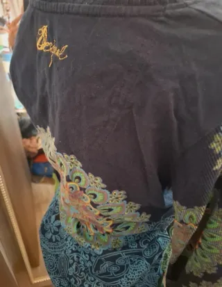 Jersey Desigual Mujer Azul y Verde