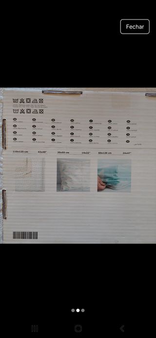 Conj Capa Edredão+Lençol+Fronha Almofada IKEA